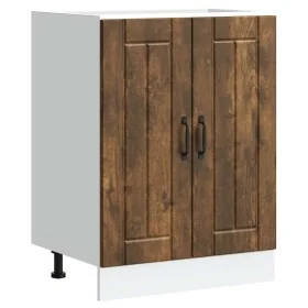Mueble bajo fregadero Lucca madera contrachapada roble ahumado de , Armarios de cocina - Ref: Foro24-853682, Precio: 84,64 €,...