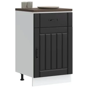Mueble bajo de cocina Lucca madera ingeniería negra de , Armarios de cocina - Ref: Foro24-853718, Precio: 85,66 €, Descuento: %