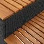Escalón bañera hidromasaje negro 100x50x50,5 cm ratán sintético de , Accesorios para piscinas y spa - Ref: Foro24-4103944, Pr...