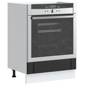 Armario de horno Lucca negra madera reconstituida by , Kitchen cabinets - Ref: Foro24-853758, Price: 63,92 €, Discount: %