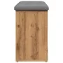 Banco zapatero madera de ingeniería roble artesanal 102x32x50cm by , Benches for halls and storage - Ref: Foro24-857626, Pric...