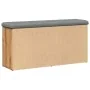 Banco zapatero madera de ingeniería roble artesanal 102x32x50cm by , Benches for halls and storage - Ref: Foro24-857626, Pric...