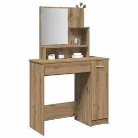 Tocador con espejo roble artisan 86,5x35x136 cm von , Schlafzimmerkommoden - Ref: Foro24-857010, Preis: 96,44 €, Rabatt: %
