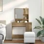 Tocador con espejo roble artisan 86,5x35x136 cm by , Bedroom Dressers - Ref: Foro24-857010, Price: 96,44 €, Discount: %