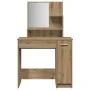 Tocador con espejo roble artisan 86,5x35x136 cm by , Bedroom Dressers - Ref: Foro24-857010, Price: 96,44 €, Discount: %