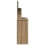 Tocador con espejo roble artisan 86,5x35x136 cm by , Bedroom Dressers - Ref: Foro24-857010, Price: 96,44 €, Discount: %
