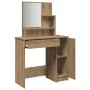 Tocador con espejo roble artisan 86,5x35x136 cm by , Bedroom Dressers - Ref: Foro24-857010, Price: 96,44 €, Discount: %