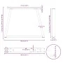 Patas para mesa de comedor forma V 2 uds blanco 40x(30-31,3) cm by , Table legs - Ref: Foro24-4012525, Price: 48,38 €, Discou...