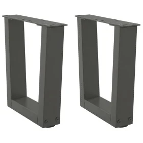 Patas para mesa comedor forma V 2 uds antracita 30x(30-31,3) cm by , Table legs - Ref: Foro24-4012602, Price: 44,72 €, Discou...