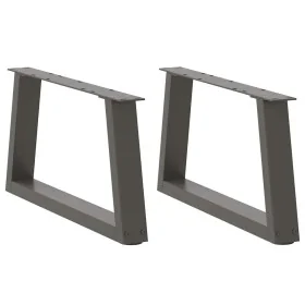 Patas para mesa comedor forma V 2 uds antracita 70x(30-31,3) cm by , Table legs - Ref: Foro24-4012538, Price: 66,34 €, Discou...