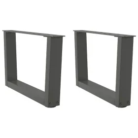 Patas para mesa comedor forma V 2 uds antracita 60x(30-31,3) cm de , Patas para mesas - Ref: Foro24-4012614, Precio: 64,32 €,...