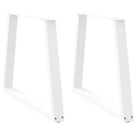 Patas para mesa de comedor en forma de V 2 uds blanco acero by , Table legs - Ref: Foro24-4012573, Price: 99,29 €, Discount: %