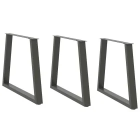 Patas para mesa de comedor en forma de V 3 uds antracita acero by , Table legs - Ref: Foro24-4012586, Price: 137,08 €, Discou...