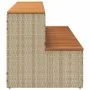 Escalón bañera hidromasaje beige 100x50x50,5 cm ratán sintético de , Accesorios para piscinas y spa - Ref: Foro24-4103946, Pr...
