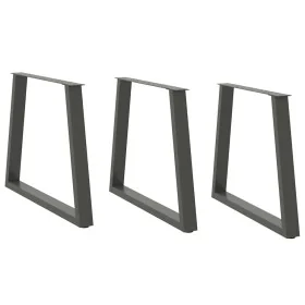 Patas para mesa de comedor en forma de V 3 uds antracita acero de , Patas para mesas - Ref: Foro24-4012590, Precio: 142,10 €,...