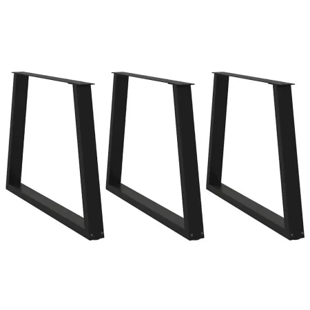 Patas para mesa de comedor en forma de V 3 uds acero negro by , Table legs - Ref: Foro24-4012592, Price: 145,55 €, Discount: %