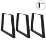 Patas para mesa de comedor en forma de V 3 uds acero negro by , Table legs - Ref: Foro24-4012592, Price: 145,55 €, Discount: %