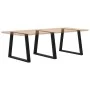 Patas para mesa de comedor en forma de V 3 uds acero negro by , Table legs - Ref: Foro24-4012592, Price: 145,55 €, Discount: %