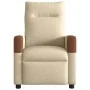 Sillón reclinable de tela crema de , Sillones - Ref: Foro24-4104813, Precio: 196,82 €, Descuento: %