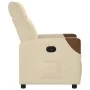 Sillón reclinable de tela crema de , Sillones - Ref: Foro24-4104813, Precio: 196,82 €, Descuento: %