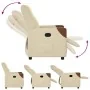 Sillón reclinable de tela crema de , Sillones - Ref: Foro24-4104813, Precio: 196,82 €, Descuento: %