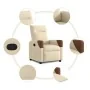 Sillón reclinable de tela crema de , Sillones - Ref: Foro24-4104813, Precio: 196,82 €, Descuento: %