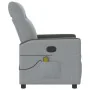 Sillón reclinable de masaje de tela gris claro de , Sillones - Ref: Foro24-4104832, Precio: 204,11 €, Descuento: %