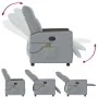 Sillón reclinable de masaje de tela gris claro de , Sillones - Ref: Foro24-4104832, Precio: 204,11 €, Descuento: %