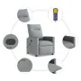 Sillón reclinable de masaje de tela gris claro de , Sillones - Ref: Foro24-4104832, Precio: 204,11 €, Descuento: %
