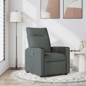Sillón reclinable de tela gris oscuro by , Armchairs - Ref: Foro24-4104826, Price: 187,44 €, Discount: %
