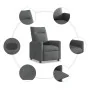 Sillón reclinable de tela gris oscuro by , Armchairs - Ref: Foro24-4104826, Price: 187,44 €, Discount: %