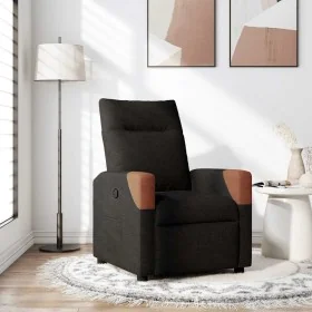Sillón reclinable de tela negro by , Armchairs - Ref: Foro24-4104811, Price: 185,08 €, Discount: %