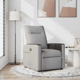 Sillón reclinable de tela gris nube de , Sillones - Ref: Foro24-4104824, Precio: 188,55 €, Descuento: %