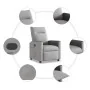 Sillón reclinable de tela gris nube de , Sillones - Ref: Foro24-4104824, Precio: 188,55 €, Descuento: %