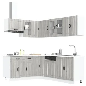 Mueble cocina Lucca sonoma gris 11 pzas madera contrachapada de , Armarios de cocina - Ref: Foro24-3314897, Precio: 699,50 €,...