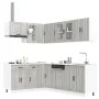 Mueble cocina Lucca sonoma gris 11 pzas madera contrachapada de , Armarios de cocina - Ref: Foro24-3314897, Precio: 699,50 €,...