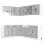 Mueble cocina Lucca sonoma gris 11 pzas madera contrachapada de , Armarios de cocina - Ref: Foro24-3314897, Precio: 699,50 €,...