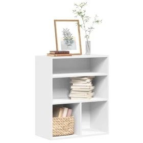 Estantería librería madera de ingeniería blanca 60x30x71,5 cm de , Librerías y estanterías - Ref: Foro24-860310, Precio: 51,6...