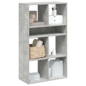 Estantería madera ingeniería gris hormigón 66x31x112 cm de , Librerías y estanterías - Ref: Foro24-860304, Precio: 72,19 €, D...