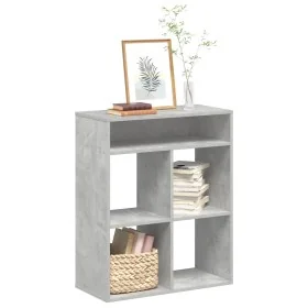 Estantería madera contrachapada gris hormigón 66x31x80 cm de , Librerías y estanterías - Ref: Foro24-860295, Precio: 59,53 €,...