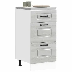 Mueble bajo de cocina Kalmar gris sonoma madera de ingeniería de , Armarios de cocina - Ref: Foro24-854246, Precio: 90,98 €, ...