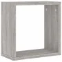 Estantes cubo de pared 4 unidades gris sonoma 30x15x30 cm de , Estantes y estanterías - Ref: Foro24-815883, Precio: 35,54 €, ...