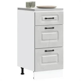 Mueble bajo de cocina Kalmar madera de ingeniería gris hormigón de , Armarios de cocina - Ref: Foro24-854244, Precio: 90,11 €...