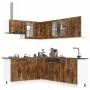 Mueble cocina Porto roble ahumado 11 pzas madera contrachapada de , Armarios de cocina - Ref: Foro24-3314906, Precio: 707,14 ...