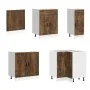 Mueble cocina Porto roble ahumado 11 pzas madera contrachapada de , Armarios de cocina - Ref: Foro24-3314906, Precio: 707,14 ...