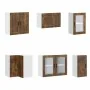 Mueble cocina Porto roble ahumado 11 pzas madera contrachapada de , Armarios de cocina - Ref: Foro24-3314906, Precio: 707,14 ...