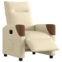 Sillón reclinable eléctrico de tela crema de , Sillones - Ref: Foro24-3323994, Precio: 240,20 €, Descuento: %