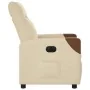 Sillón reclinable eléctrico de tela crema de , Sillones - Ref: Foro24-3323994, Precio: 240,20 €, Descuento: %