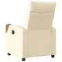 Sillón reclinable eléctrico de tela crema de , Sillones - Ref: Foro24-3323994, Precio: 240,20 €, Descuento: %