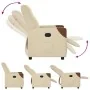 Sillón reclinable eléctrico de tela crema de , Sillones - Ref: Foro24-3323994, Precio: 240,20 €, Descuento: %